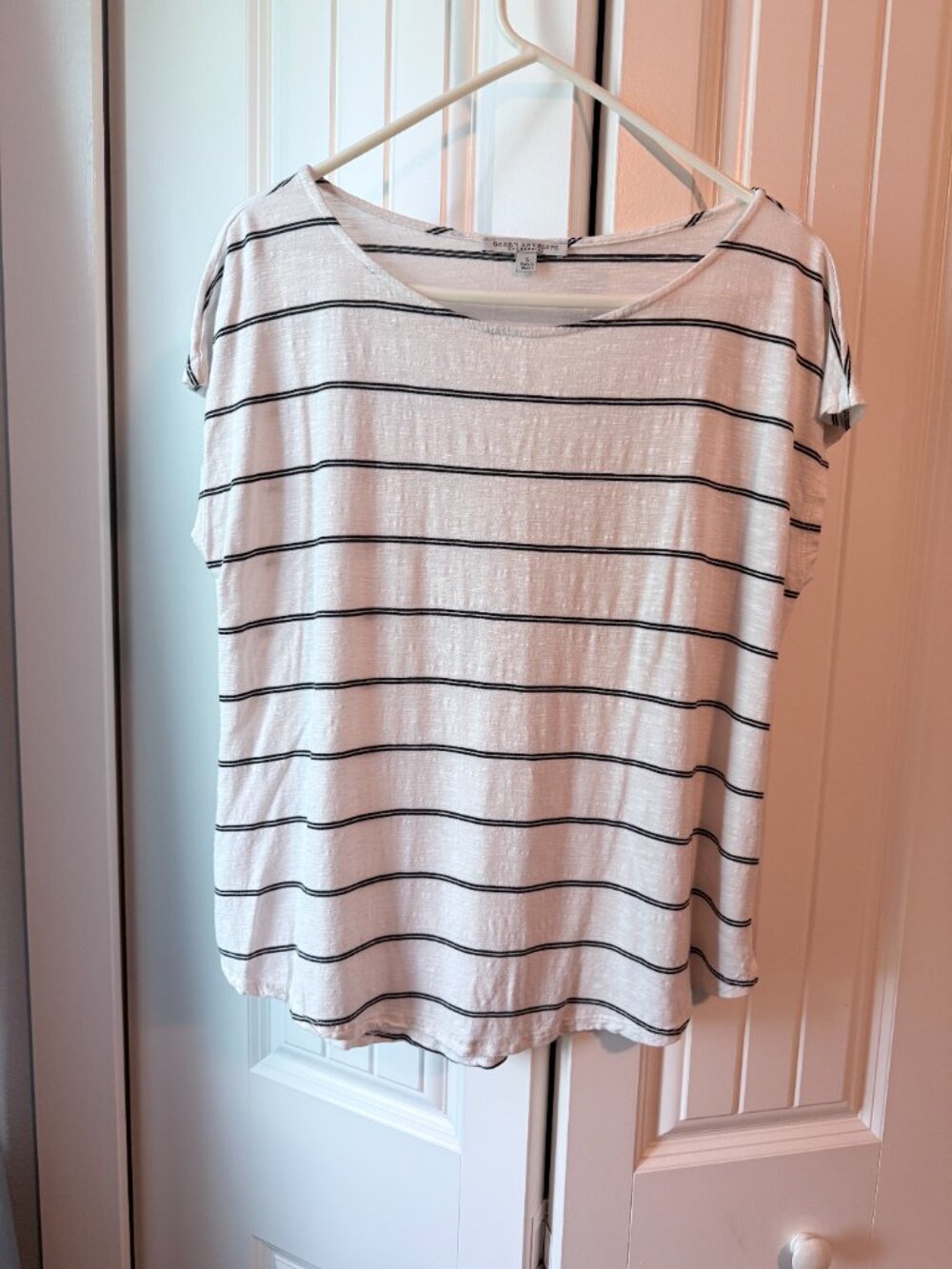 Cap Sleeve Striped Top